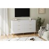 6-Drawer Modern Dresser with Gold Handles, Wood Storage Cabinet Organizer for Bedroom, Living Room, Entryway - 3 of 4