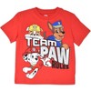 Paw Patrol Chase Marshall Rubble Pullover T-Shirt and Mesh Shorts Outfit Set Toddler to Big Kid - 2 of 4