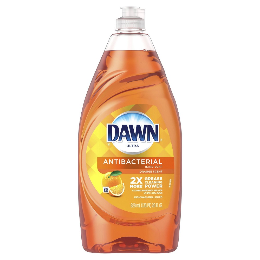 Dawn Ultra Orange Scented Antibacterial Dishwashing Liquid - 28oz, White