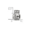 Black Bow Jewelry Sterling Silver Money Bag Bead Charm - 4 of 4