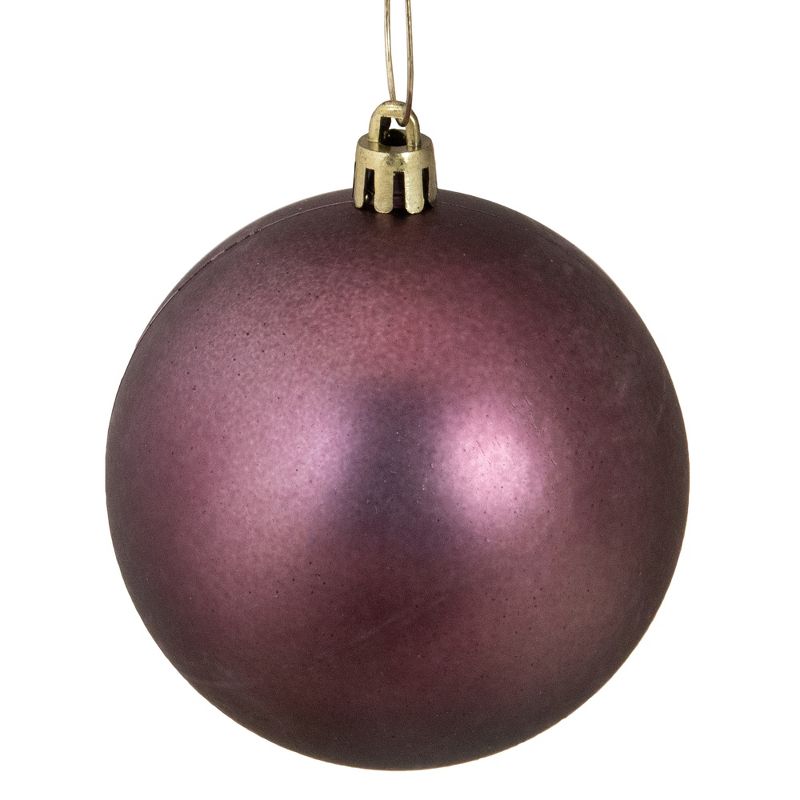 Northlight 32ct Shatterproof 4-Finish Christmas Ball Ornament Set 3.25" - Purple, 2 of 7