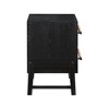 Meridian Furniture,Kaya Black Vegan Leather Nightstand - 4 of 4