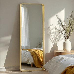 Spassway 38"H x 26"W Rectangle Decorative Aluminum Alloy Mirror Art Designs for Living Room Bedroom Entryway Office Home Black/Gold/Sliver Available - 1 of 4