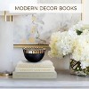 Aoibox Set of 3 Linen Decorative Faux Books Sage Modern Aesthetic Decor Storage Box for Coffee Table or Bookshelf - 3 of 4