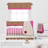 Bacati - Damask Pink Fuschia Chocolate 6 pc Crib Bedding Set with Long Rail Guard Cover - 4 of 4