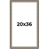 PosterPalooza | Ornate Silver Picture Frame - UV Acrylic, Foam Board Backing, Hanging Hardware - 2 of 4