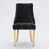 PAGED Dining Chairs Set of 2 Modern Living Room Chair with Wooden Legs and High Back, Upholstered Dining Room Chair for Kitchen - 3 of 4