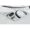 Home Mart Goods Silver Grey Floral Nature Leaf Hand-Carved Abstract Soft Premium Modern Contemporary Non-Shedding Area Rug - 3 of 4
