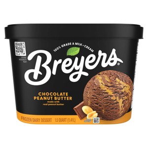 Breyers Chocolate Peanut Butter Ice Cream - 48oz - 1 of 4