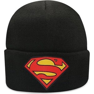 Beanie for Kids and Adults Winter Hat – Beanie with Superman Patch Licensed (One Size) - 1 of 4