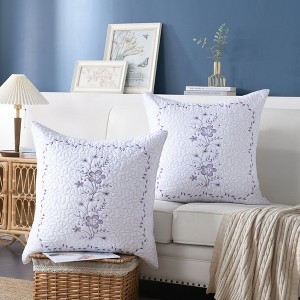 Marcielo 2 Pack Embroidery Pillow Shams Throw Pillow Cover - 1 of 4
