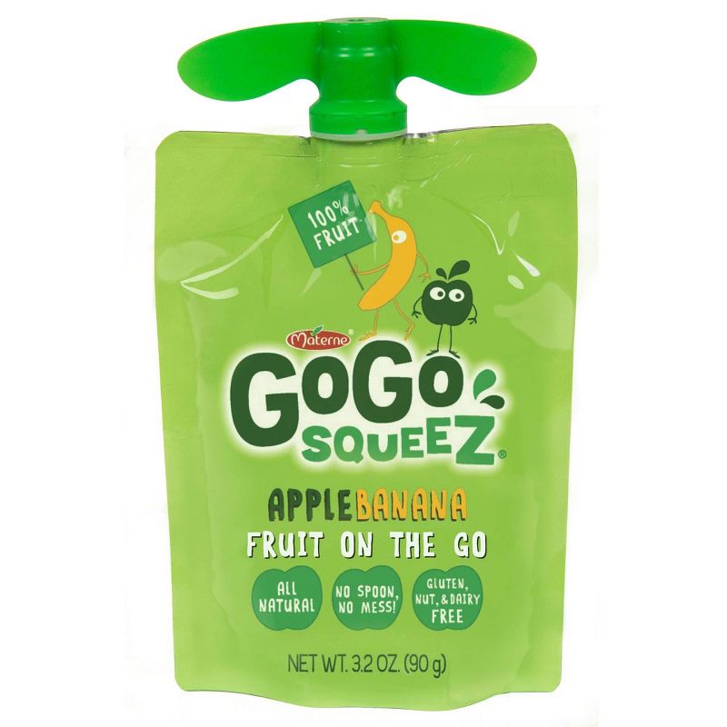 GoGo squeeZ Applesauce, Variety Apple/Banana/Mango - 3.2oz/20ct, 6 of 9
