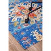 Anji Mountain 40"x54" Las Cruces 1/2" Rug'D Chair Floor Mat Blue/Orange: Abstract Felt Backed, Indoor Use, Spot Clean - 3 of 4