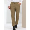Lars Amadeus Men's Regular Fit Flat Front Chino Business Wedding Suit Pants - 2 of 4