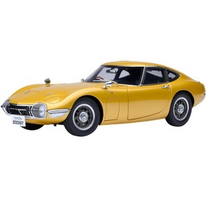 1967 Toyota 2000GT RHD (Right Hand Drive) Gold Metallic 1/18 Model Car by Autoart - 1 of 4