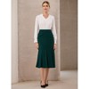 INSPIRE CHIC Women's Mermaid High Waisted Pleated Fishtails Midi Skirt - 2 of 4