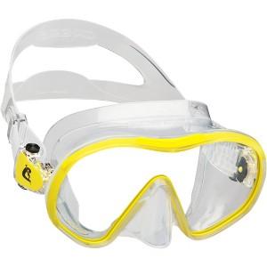 Cressi F-Dual Mask - Single Lens Frameless Scuba Mask for Good Visibility - 1 of 3