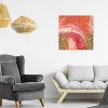 Oliver Gal 20" x 20" Koi Stone Abstract Unframed Canvas Wall Art in Orange: Modern Style, Digital Art, Vertical Layout - 3 of 3