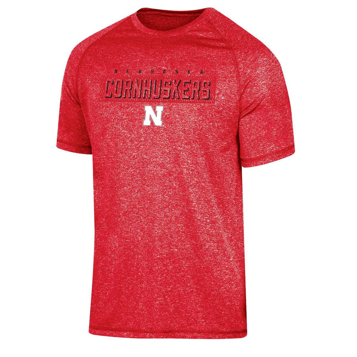 NCAA Nebraska Cornhuskers Men's Poly Short Sleeve T-Shirt