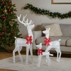 CIPACHO 3-Piece 5FT Lighted Reindeer Family - Weatherproof Brown Rattan Decor with 290 Warm White LEDs (Indoor/Outdoor Xmas) - 4 of 4