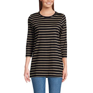 Lands' End Women's 3/4 Sleeve Cotton Supima Tunic - 1 of 3