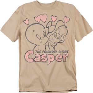 Casper Hearts Adult T-Shirt - 1 of 4