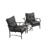 Sapphtopaz Outdoor Patio Furniture Set Wicker Woven Patio Conversation Chairs with Cushions and Glass Coffee Table for Backyard, Garden, Terrace - 4 of 4