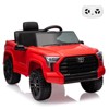 Electric Car for Kids, Licensed Toyota Tundra 12V Electric Truck, Off-Road Kids Car w/Remote, Spring Suspension & 3 Speeds, LED Headlights - 3 of 4