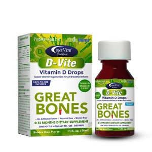 Akron Pedriatic D-Vite Liquid Drops Bubble Gum 50mL - 1 of 4