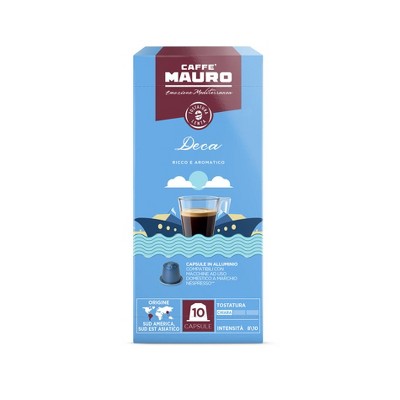 Caffe Mauro Decaffeinated Nespresso Coffee Capsules 10ct