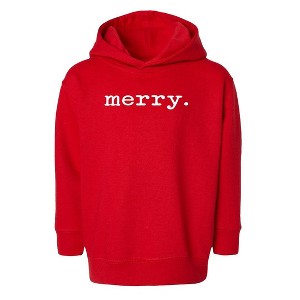 The Juniper Shop Merry Puff Print Toddler Graphic Hoodie - 1 of 3
