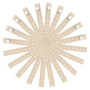 Unique Bargains Polyester Clothes Storage Elastic Band with Buttonhole for Drawer Blanket 20 Pcs - 1 of 3
