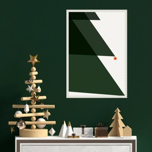 Amanti Art 16"x23" Silent Night 2 by Kubistika Framed Canvas Wall Art Print - 1 of 4