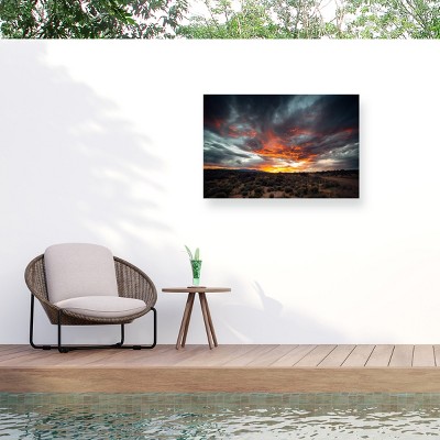 Trademark Fine Art - Marco Germinario Sunset In Arizona Matted Framed Art