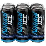 Natural Ice Beer - 6pk/16 fl oz Cans