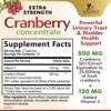 Cranberry Concentrate Extract Supplement + Vitamin C - 25,000mg Formula for Urinary Tract Health Support - 60 Capsules By Nature's Nutrition - 2 of 4