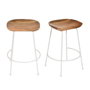 Carolina Living Set of 2 24.5" Bryson Counter Height Barstool - 1 of 4