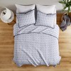 3Pcs Light Weight Reversible Quilt Set, Modern Style Geometric Print Smooth Bed Pad for Hot Summer - 3 of 4