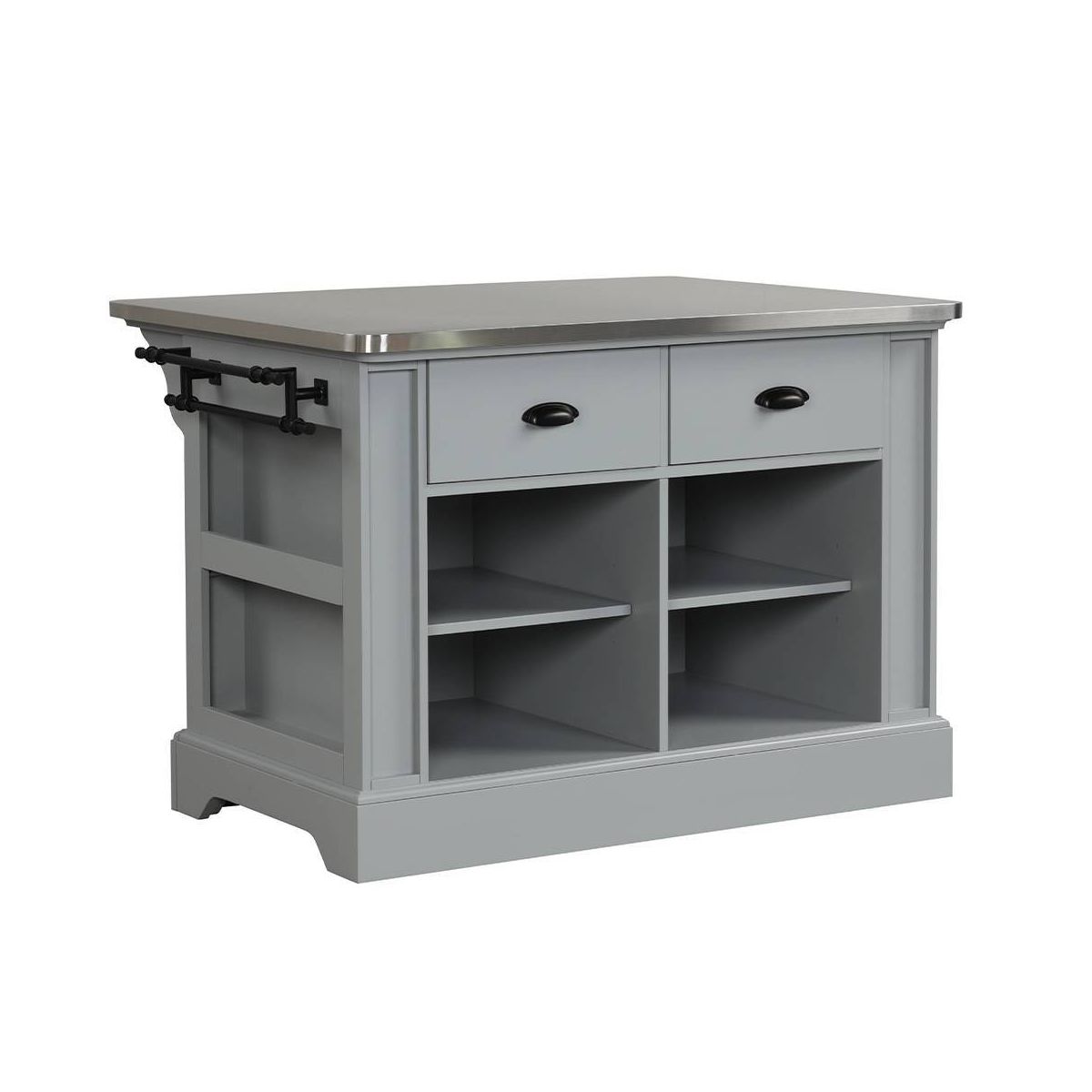 Acme Furniture Urrur Kitchen Island Gray Finish - thumbnail 10