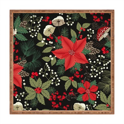 Sabine Reinhart Miracle of Christmas Medium Square Bamboo Tray - Deny Designs