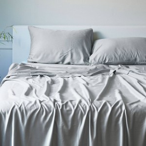 BedVoyage 300 Thread Count Luxury 100% Viscose from Bamboo Bed Sheet Set - 1 of 4