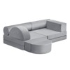 Yinvani Modular Kids Play Sofa,10-Pieces Convertible Modular Play Sofa, Muti-purpose Play Couch for Kids - 3 of 4