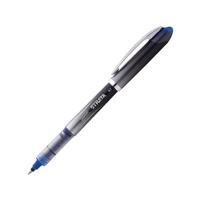 Staples Strata Liquid Rollerball Pens Fine Point Blue Dozen (40829)