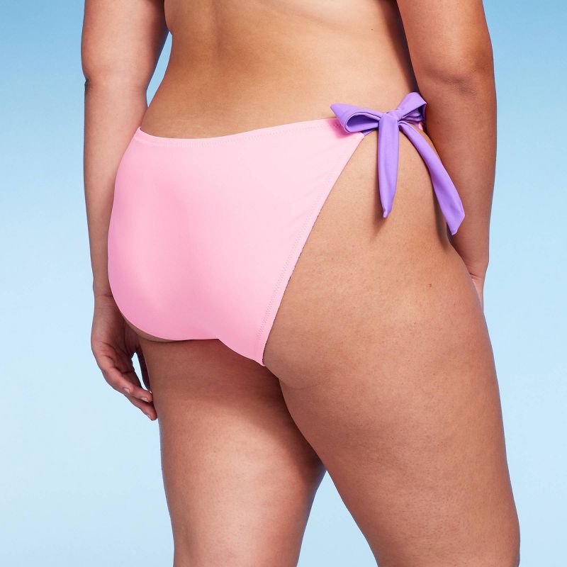 Women's Reversible Side-Tie High Leg Cheeky Bikini Bottom - Wild Fable™, 3 of 11