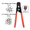 50Pcs Stainless Steel Crimp Rings Pinch Clamps For Pex Tubing Pipe Fitting Connections - 3 of 4