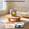 Portable Electric Space Heater - 1500W/750W Thermostat, 2-in-1 Fast Heating Ceramic Desk Heater & Fan, Safe Quiet <45 dB - 2 of 4