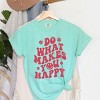 Simply Sage Market Makes You Happy Flowers Garment Dyed Tee - 3 of 4