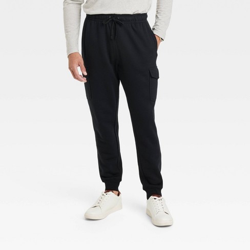 Men s Tapered Fleece Cargo Jogger Pants Goodfellow Co Target