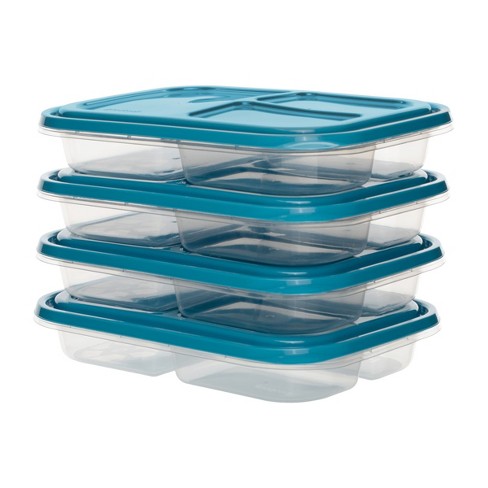 GoodCook Meal Prep Snack Containers & Lids 10ct 2 Compartments