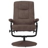 vidaXL Recliner Brown Faux Suede Leather Standard Swivel - 4 of 4
